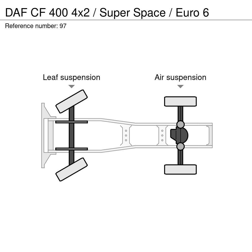 DAF CF 400 4x2 / Super Space / Euro 6 Autotractoare