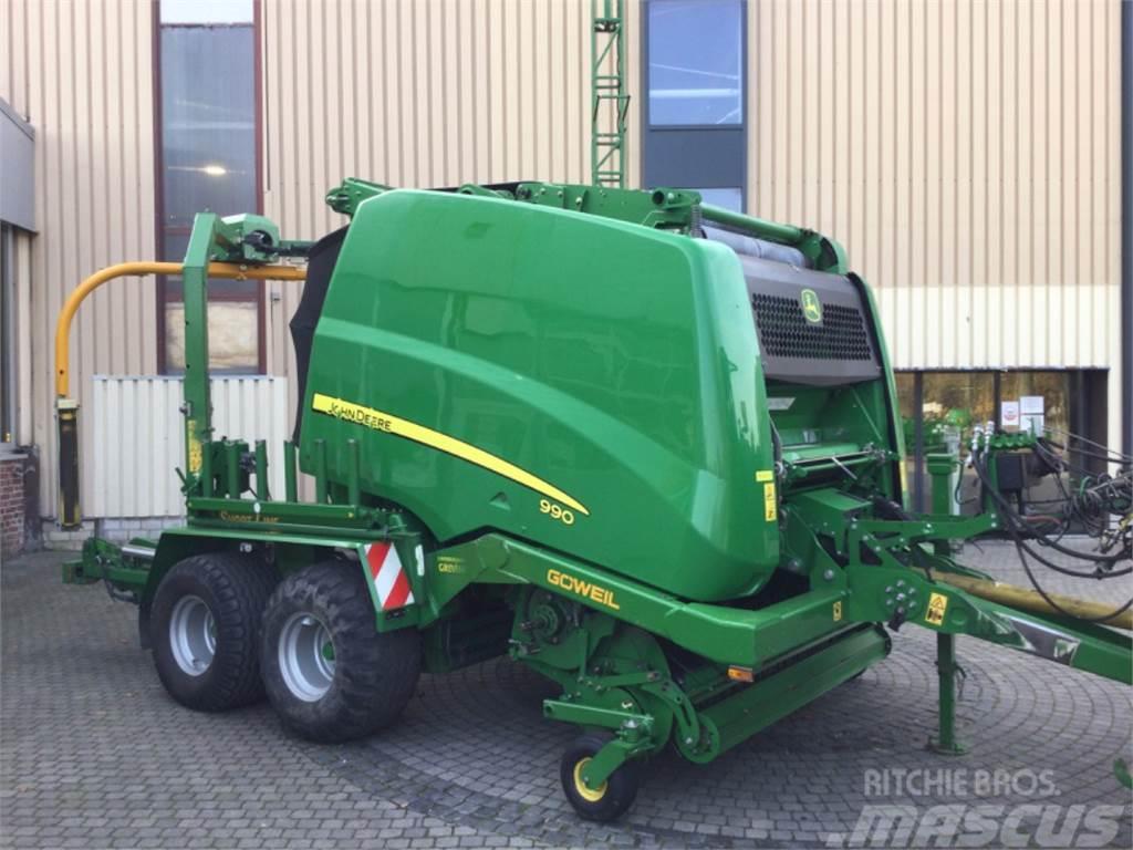 John Deere 990 Premium mit Göweil Wickelkombination, Alte masini agricole