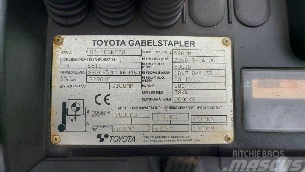 Toyota 8FGKF20 // SS // 1.404 Std. Stivuitor GPL