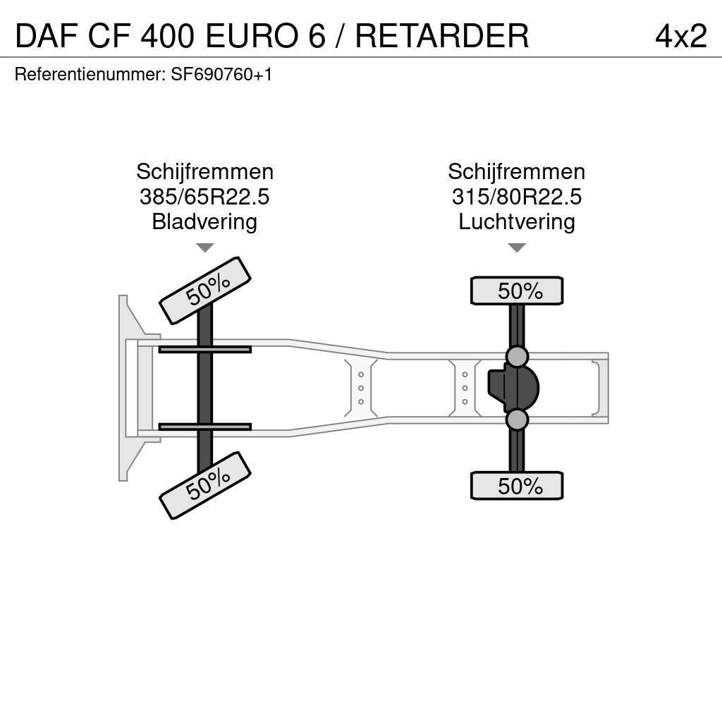 DAF CF 400 EURO 6 / RETARDER Autotractoare