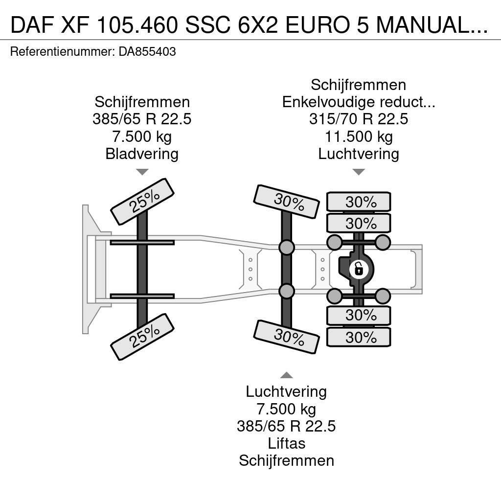 DAF XF 105.460 SSC 6X2 EURO 5 MANUAL GEARBOX Autotractoare