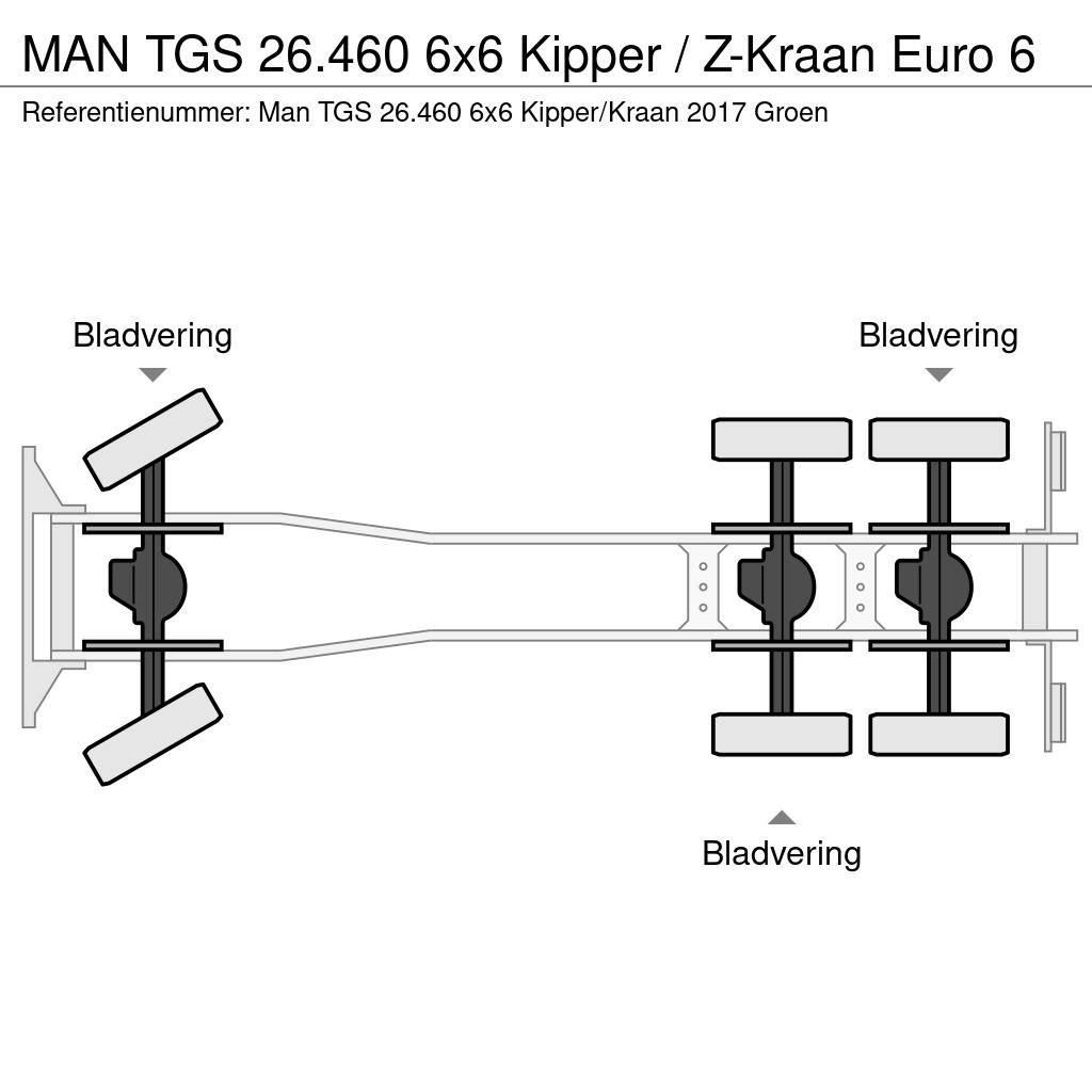 MAN TGS 26.460 6x6 Kipper / Z-Kraan Euro 6 Autobasculanta
