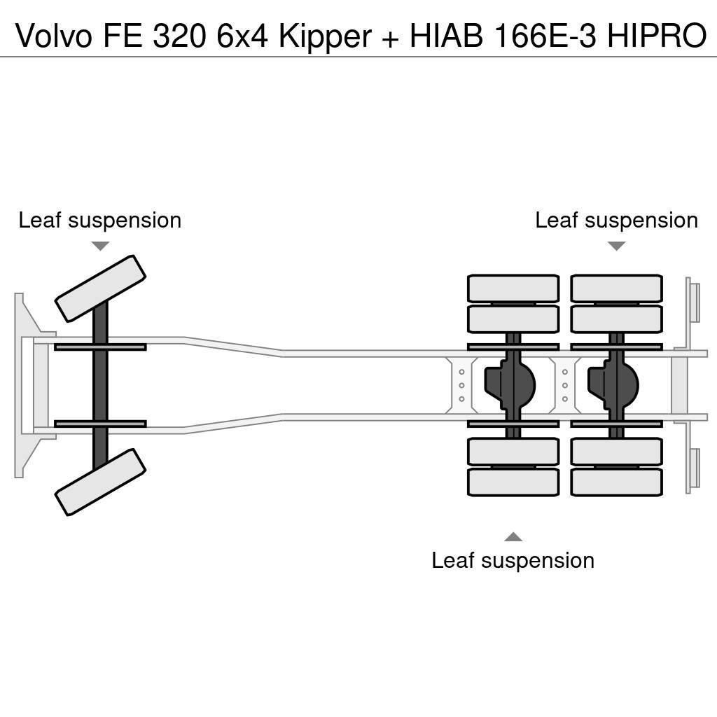 Volvo FE 320 6x4 Kipper + HIAB 166E-3 HIPRO Autobasculanta