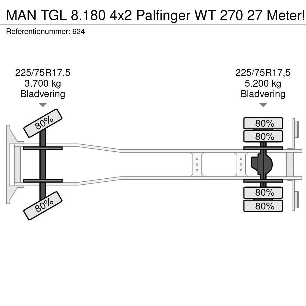 MAN TGL 8.180 4x2 Palfinger WT 270 27 Meter! Platforme aeriene montate pe camion