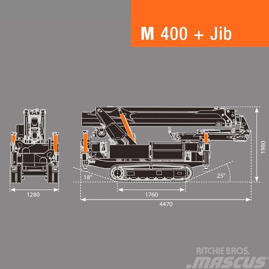 BG Lift M400 Minikraan / Mini-rupskraan / Glaskraan Mini macarale