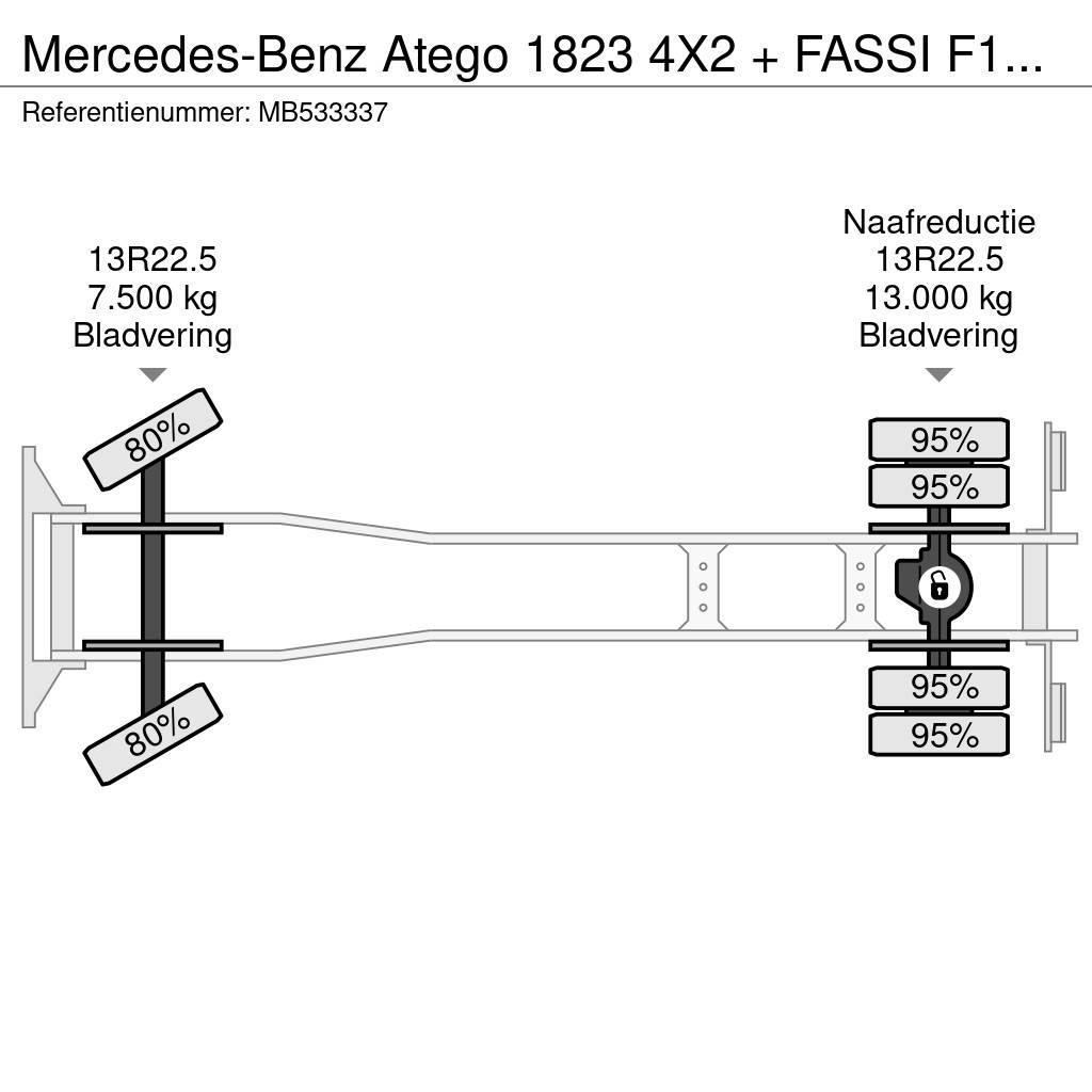 Mercedes-Benz Atego 1823 4X2 + FASSI F110A.21 + TIPPER - MANAUL Autobasculanta