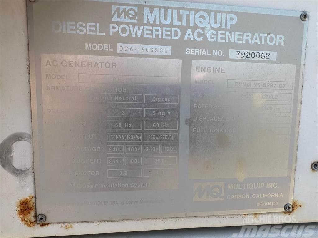 MultiQuip WHISPERWATT DCA150SSCU Alte generatoare