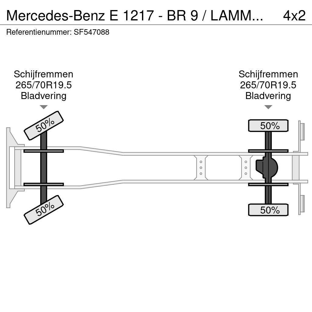Mercedes-Benz E 1217 - BR 9 / LAMMES - BLATT - SPRING / EFFER KR Camioane platforma/prelata