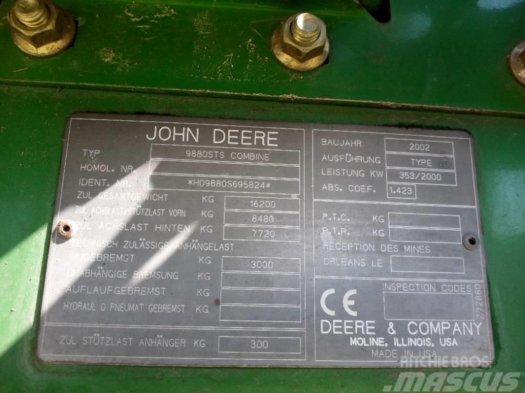 John Deere 9880 STS Combine de secerat