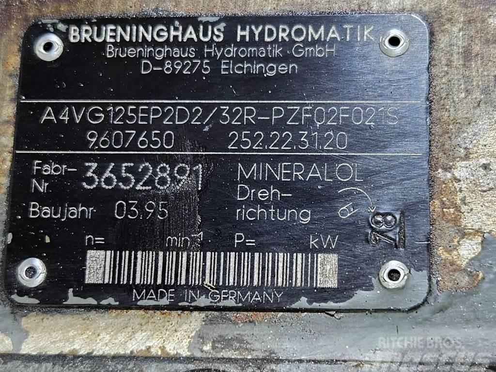 Brueninghaus Hydromatik A4VG125EP2D2/32R-Drive pump/Fahrpumpe/Rijpomp Hidraulice