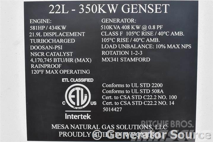 Doosan 350 kW NG - JUST ARRIVED Generatoare pe Gaz