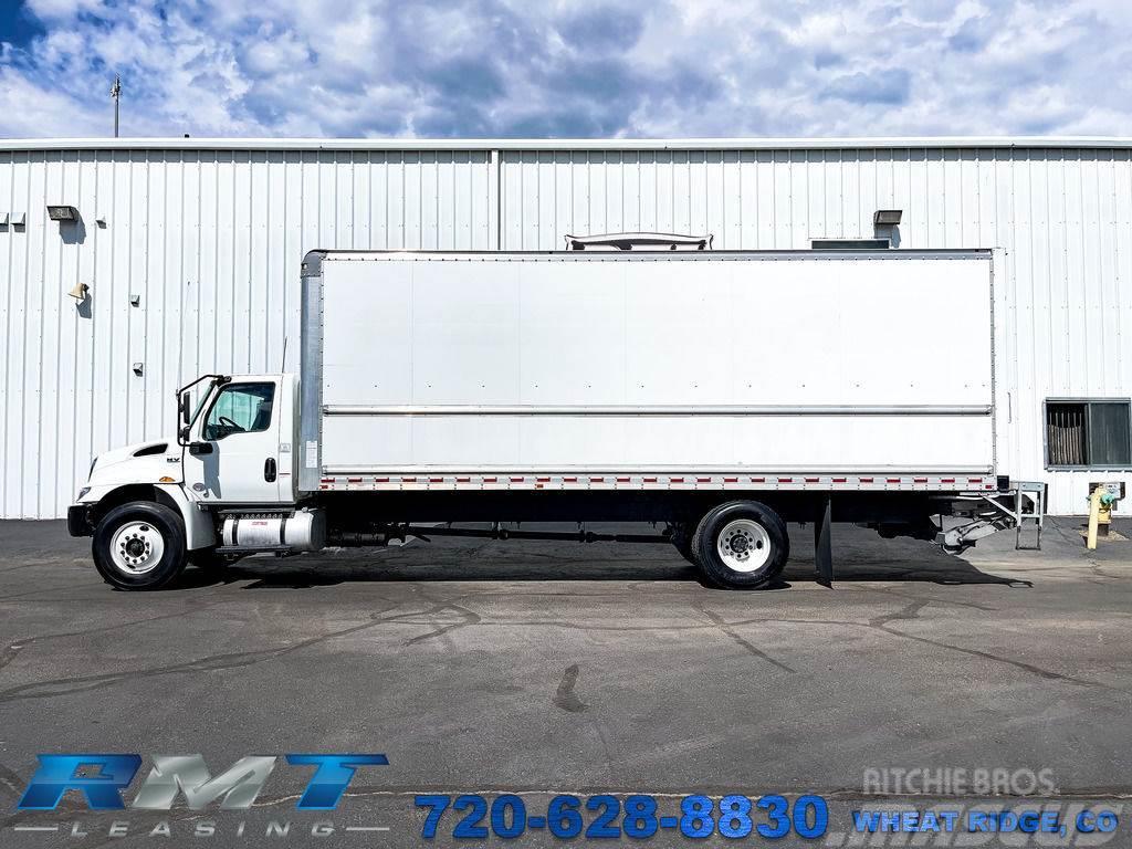 International MV607 26' Box Truck, Lift Gate & Ramp Autocamioane