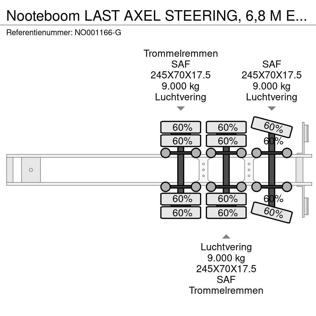 Nooteboom LAST AXEL STEERING, 6,8 M EXTENDABLE Semi-remorca agabaritica