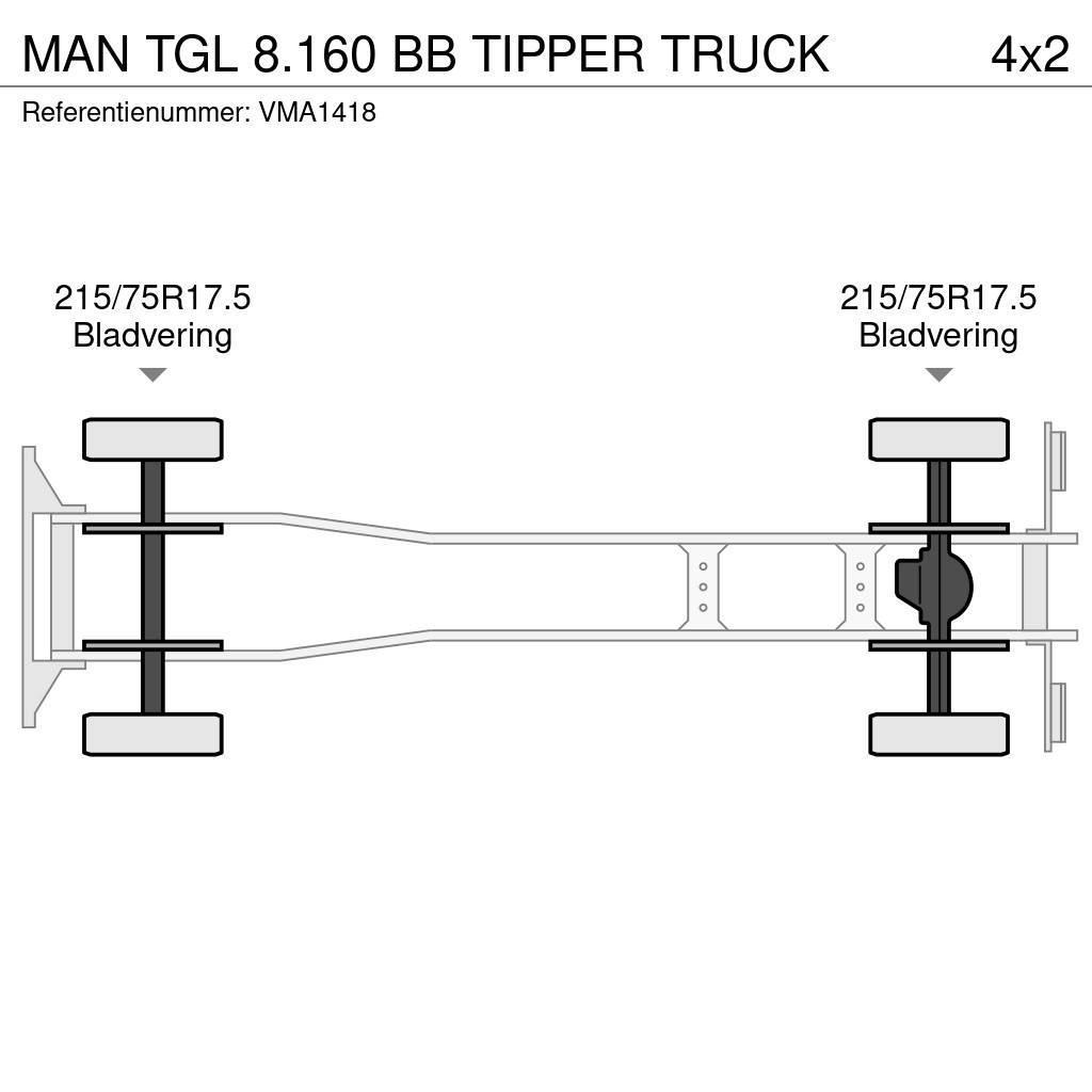 MAN TGL 8.160 BB TIPPER TRUCK Autobasculanta