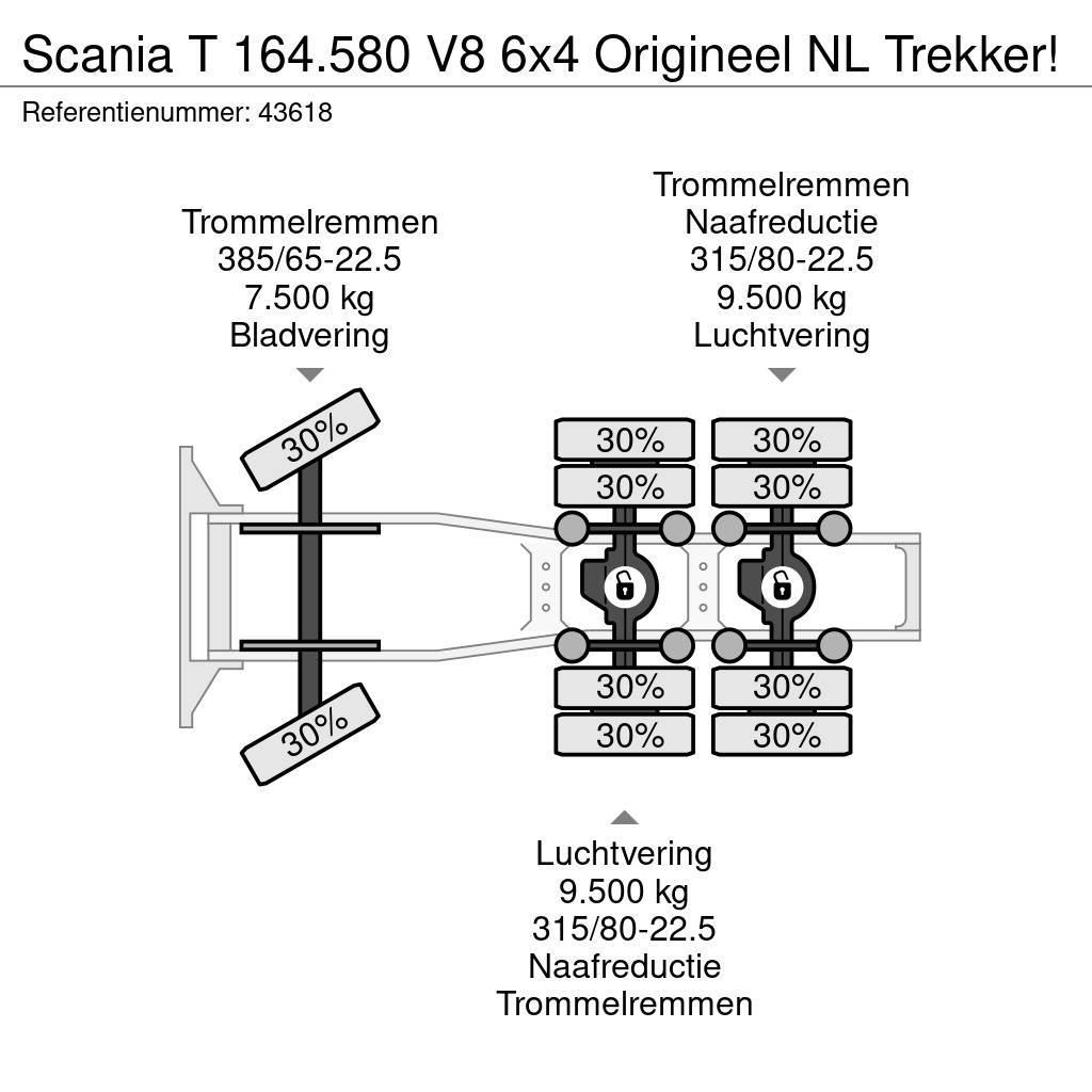Scania T 164.580 V8 6x4 Origineel NL Trekker! Autotractoare