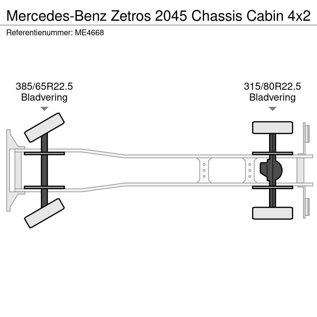 Mercedes-Benz Zetros 2045 Chassis Cabin Camion cabina sasiu