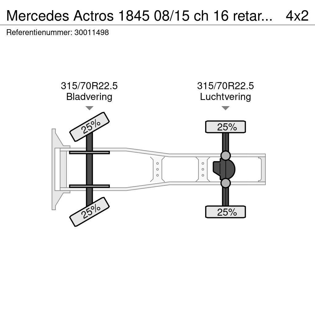 Mercedes-Benz Actros 1845 08/15 ch 16 retarder 2 tanks Autotractoare