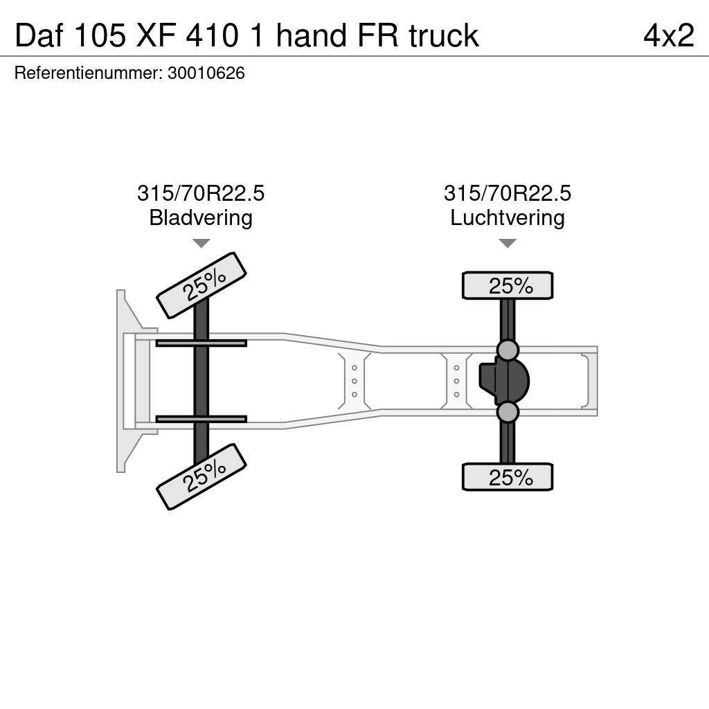 DAF 105 XF 410 1 hand FR truck Autotractoare