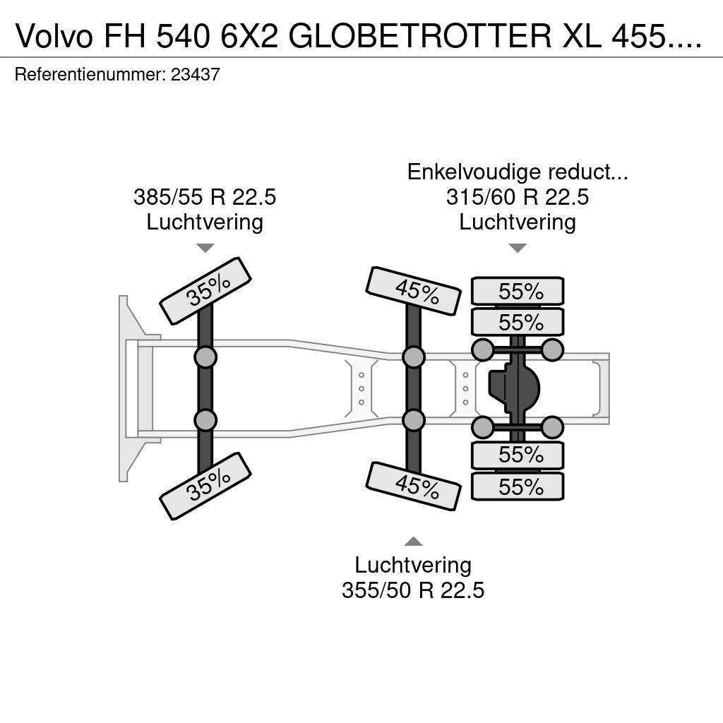 Volvo FH 540 6X2 GLOBETROTTER XL 455.000KM Autotractoare