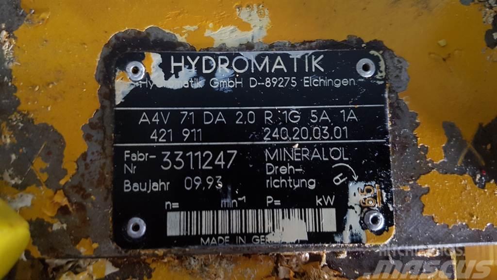 Ahlmann AZ9/AZ10-Hydromatik A4V71DA2.0R1G5A1A-Drive pump Hidraulice
