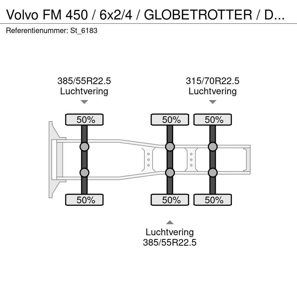 Volvo FM 450 / 6x2/4 / GLOBETROTTER / DYNAMIC STEERING / Autotractoare