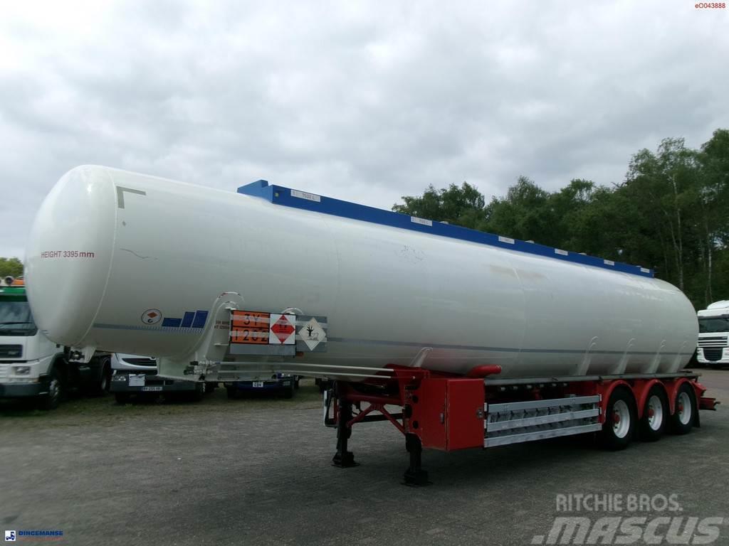 Feldbinder Fuel tank alu 44.6 m3 + pump Cisterna semi-remorci