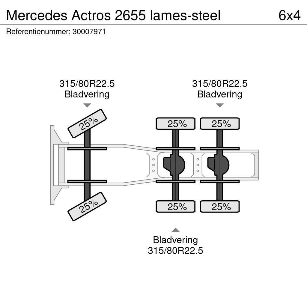 Mercedes-Benz Actros 2655 lames-steel Autotractoare