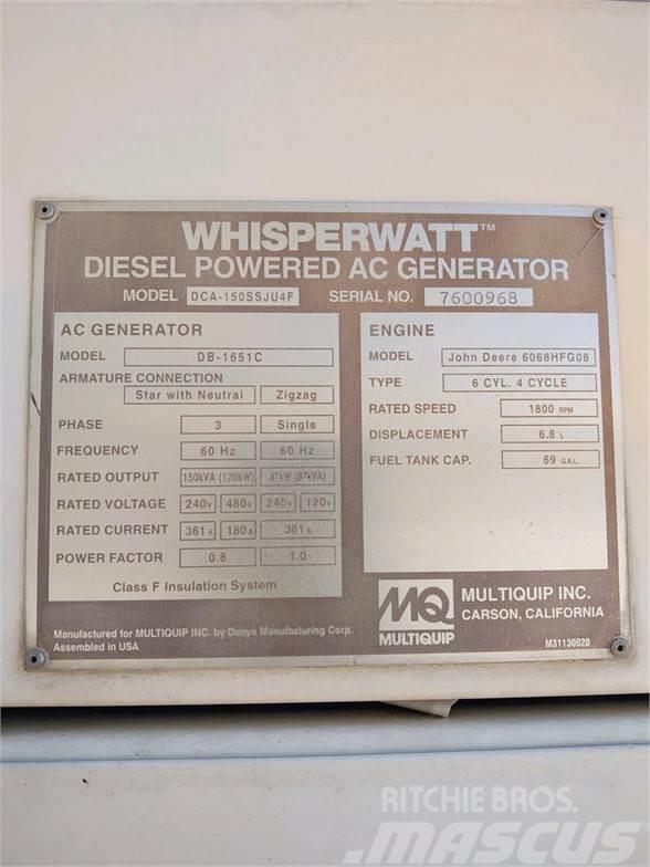 MultiQuip WHISPERWATT DCA150SSJU4F Generatoare pe Gaz
