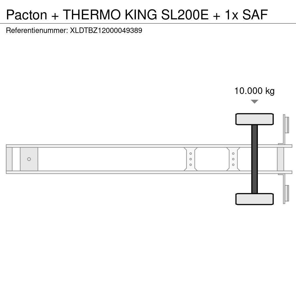Pacton + THERMO KING SL200E + 1x SAF Semi-remorci cu temperatura controlata