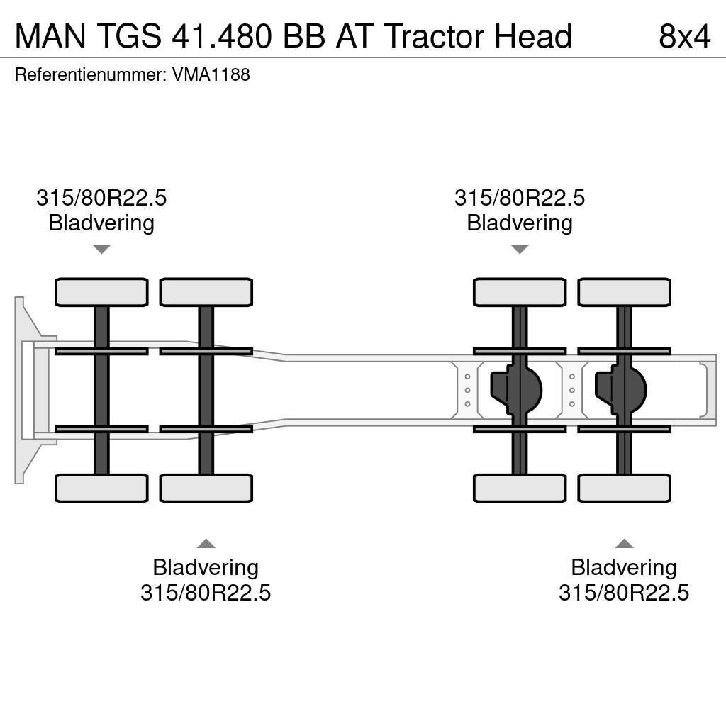 MAN TGS 41.480 BB AT Tractor Head Autotractoare