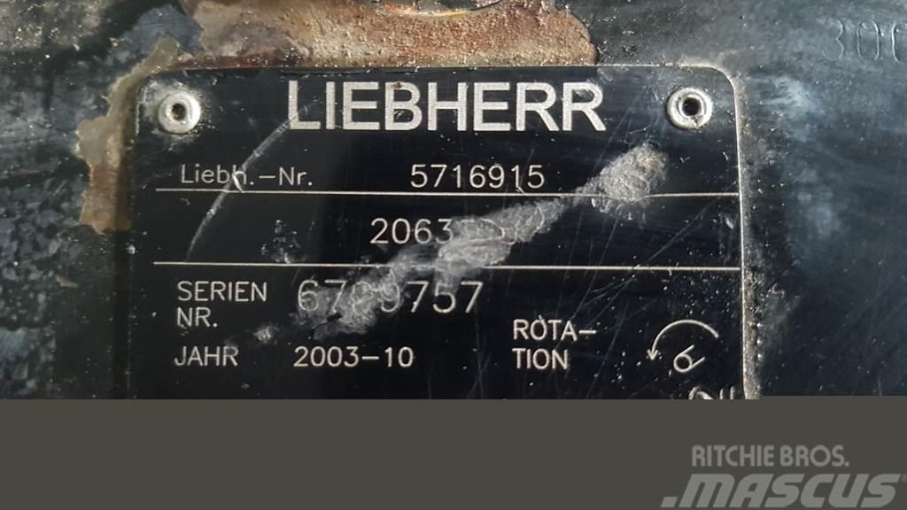 Liebherr 5716915 - L574/L580 - Drive pump/Fahrpumpe/Rijpomp Hidraulice