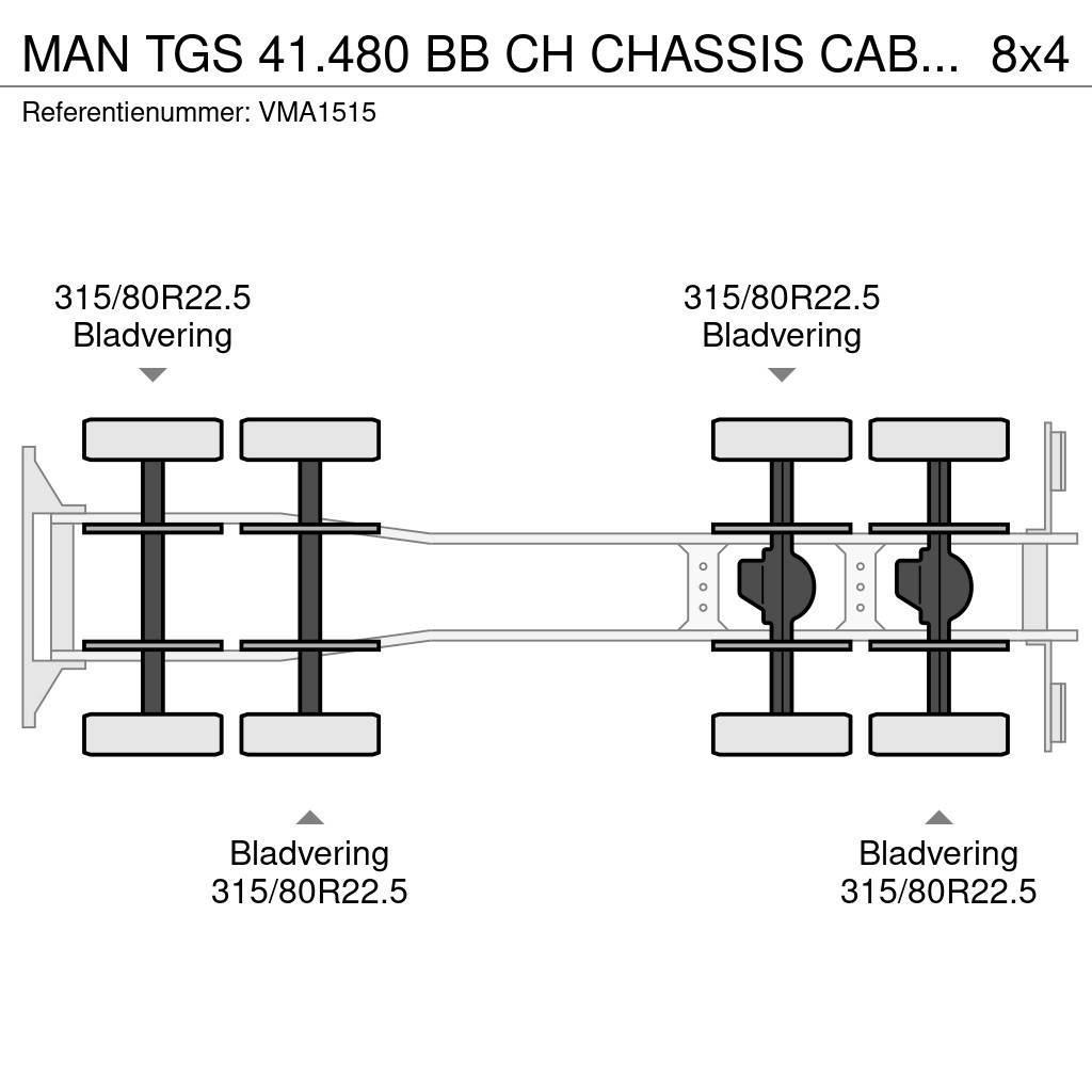 MAN TGS 41.480 BB CH CHASSIS CABIN (4 units) Camion cabina sasiu