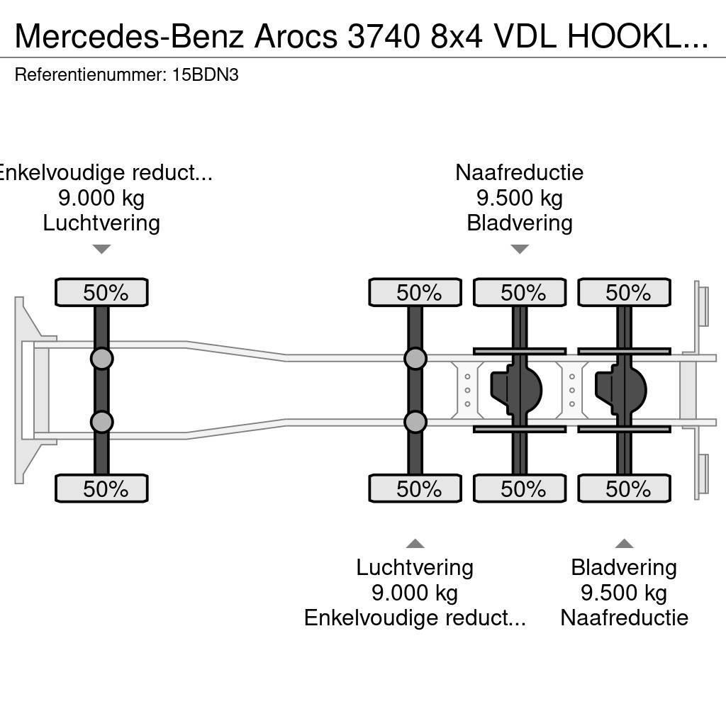 Mercedes-Benz Arocs 3740 8x4 VDL HOOKLIFT! TOP!HAAKARM/CONTAINER Camion cu carlig de ridicare