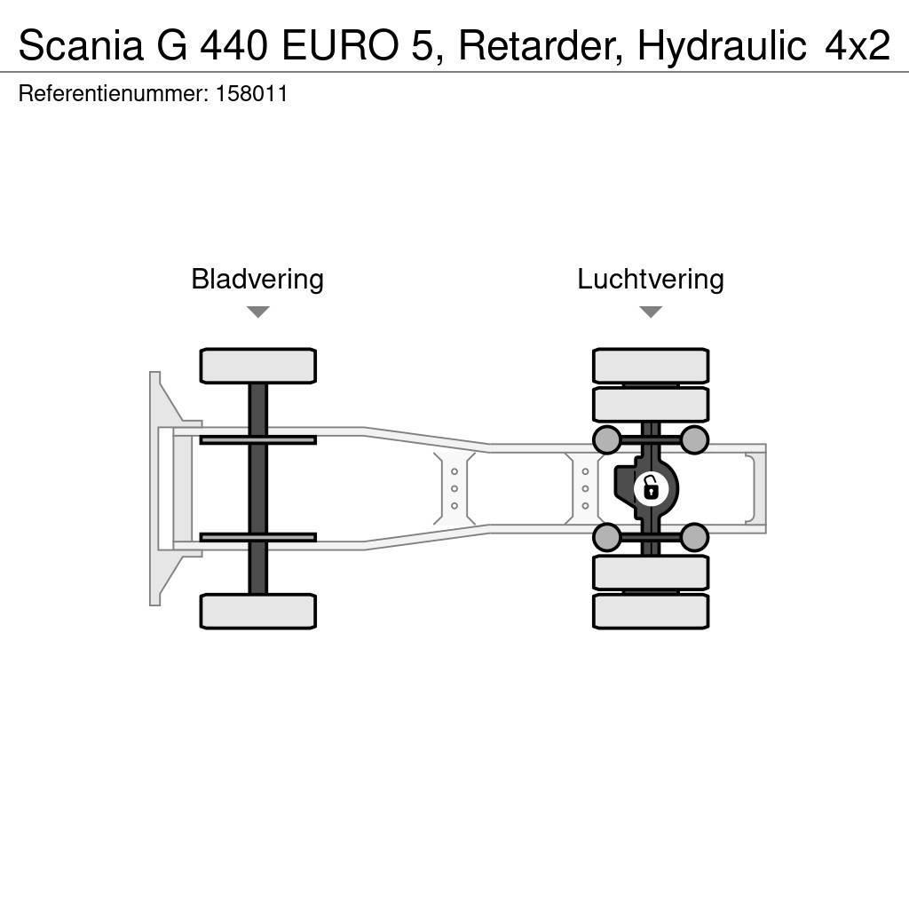 Scania G 440 EURO 5, Retarder, Hydraulic Autotractoare