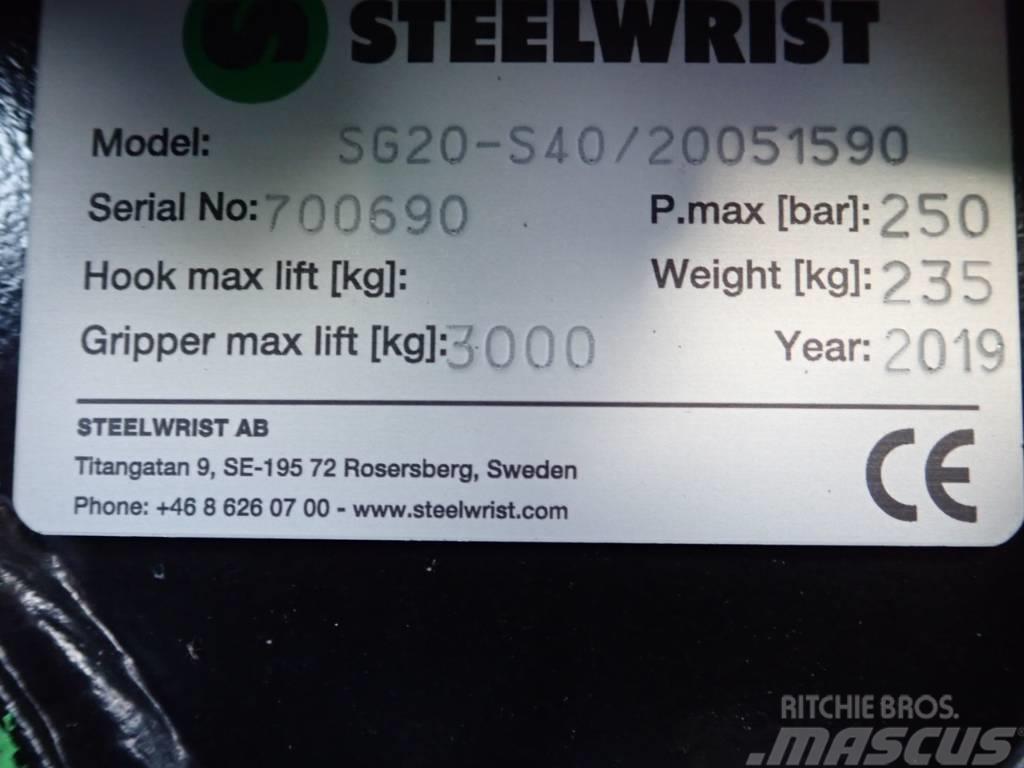 Steelwrist Sortiergreifer SG20 passend zu Volvo ECR35 Cupa