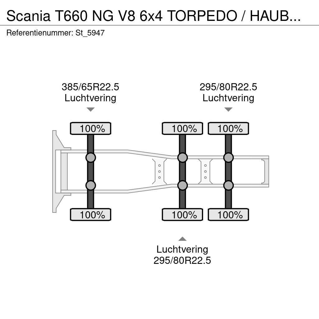 Scania T660 NG V8 6x4 TORPEDO / HAUBER / NEW ! Autotractoare