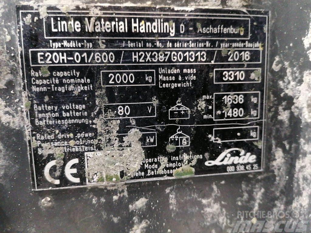 Linde E20H-01/600 Stivuitor electric