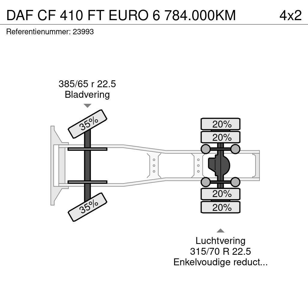 DAF CF 410 FT EURO 6 784.000KM Autotractoare