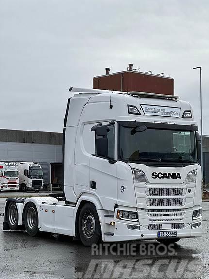 Scania R580 6X2 Hydraulikk Lav km Autotractoare