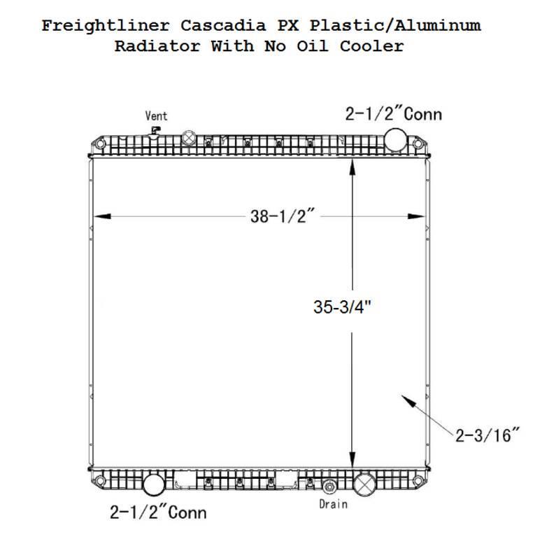 Freightliner Cascadia PX Radiatoare