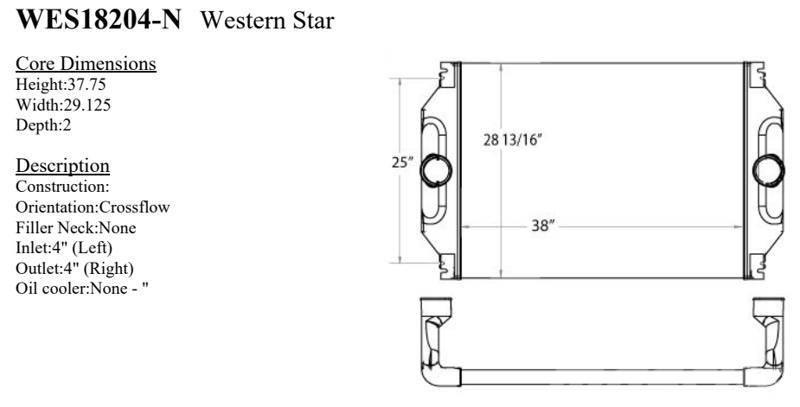 Western Star 4900 Series Radiatoare
