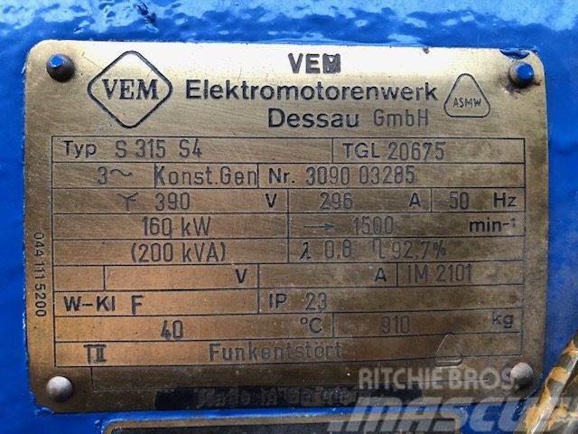  200 kVA VEM Type S315 S4 TGL20675 Generator Alte generatoare