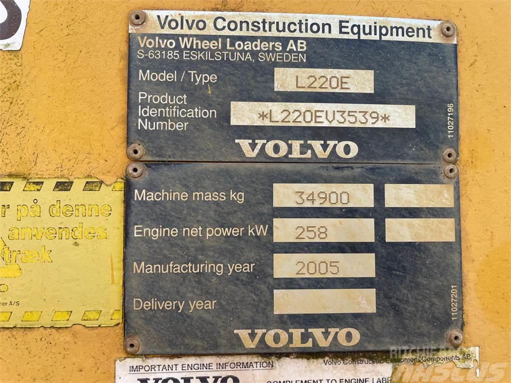 Volvo L220E læssemaskine til ophug Incarcator pe pneuri