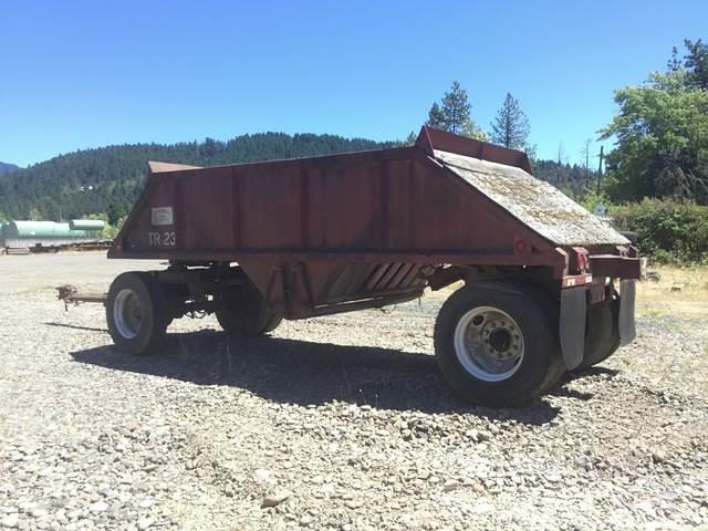  1990 T/A Pup 10 YD Belly Dump Trailer Remorci basculante