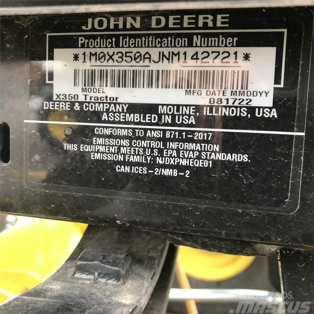 John Deere X350 Tractoare compacte