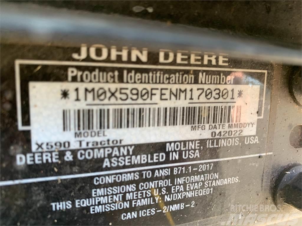 John Deere X590 Tractoare compacte