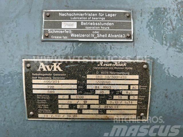 AVK DKB 80/500-4TS Stromgenerator 400V 500 kVA Alte componente