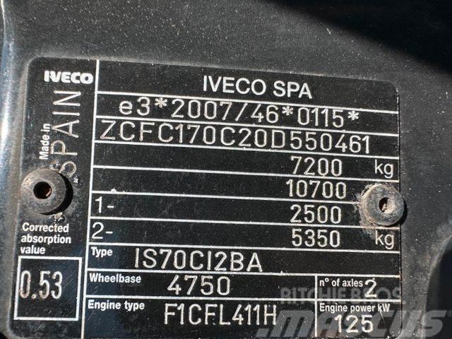 Iveco DAILY 70C17 with crane FASSI F50, E5 vin 461 Pick up/Platou