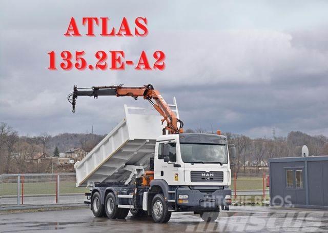 MAN TGA 26.350* ATLAS 135.2E-A2 + FUNK / 6x4*TOP 6x4 Autobasculanta