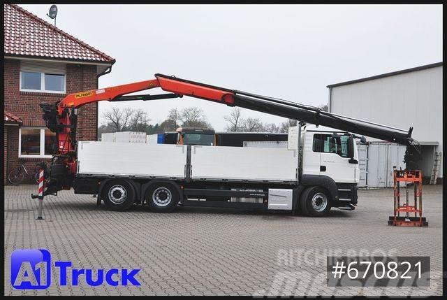 MAN TGS 26.440, Kran PK21000-3L Lenkachse, Camioane platforma/prelata